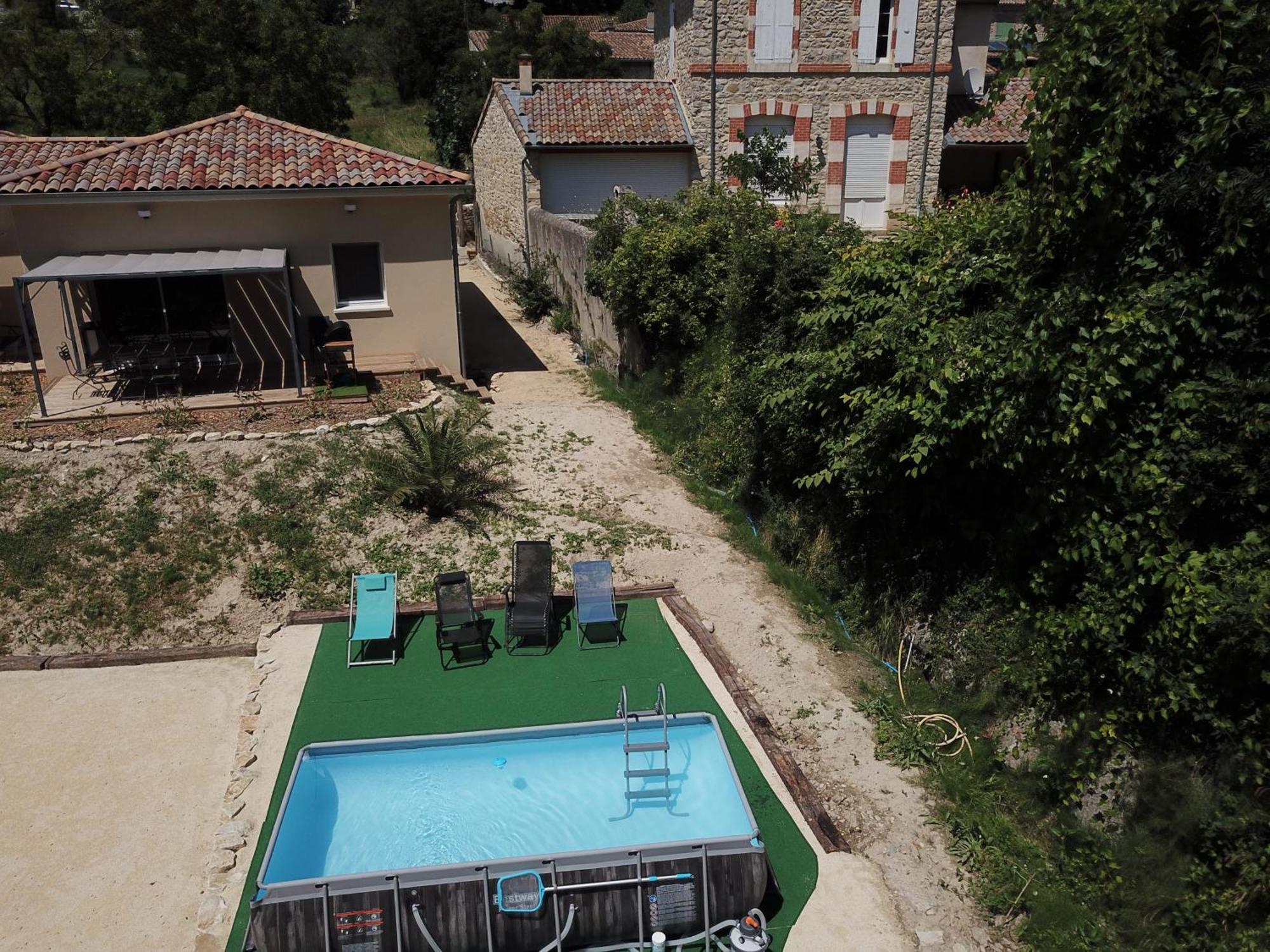 Gite Le Chaudron 1 A 7Pers Avec Piscine Montclar-sur-Gervanne Exterior foto