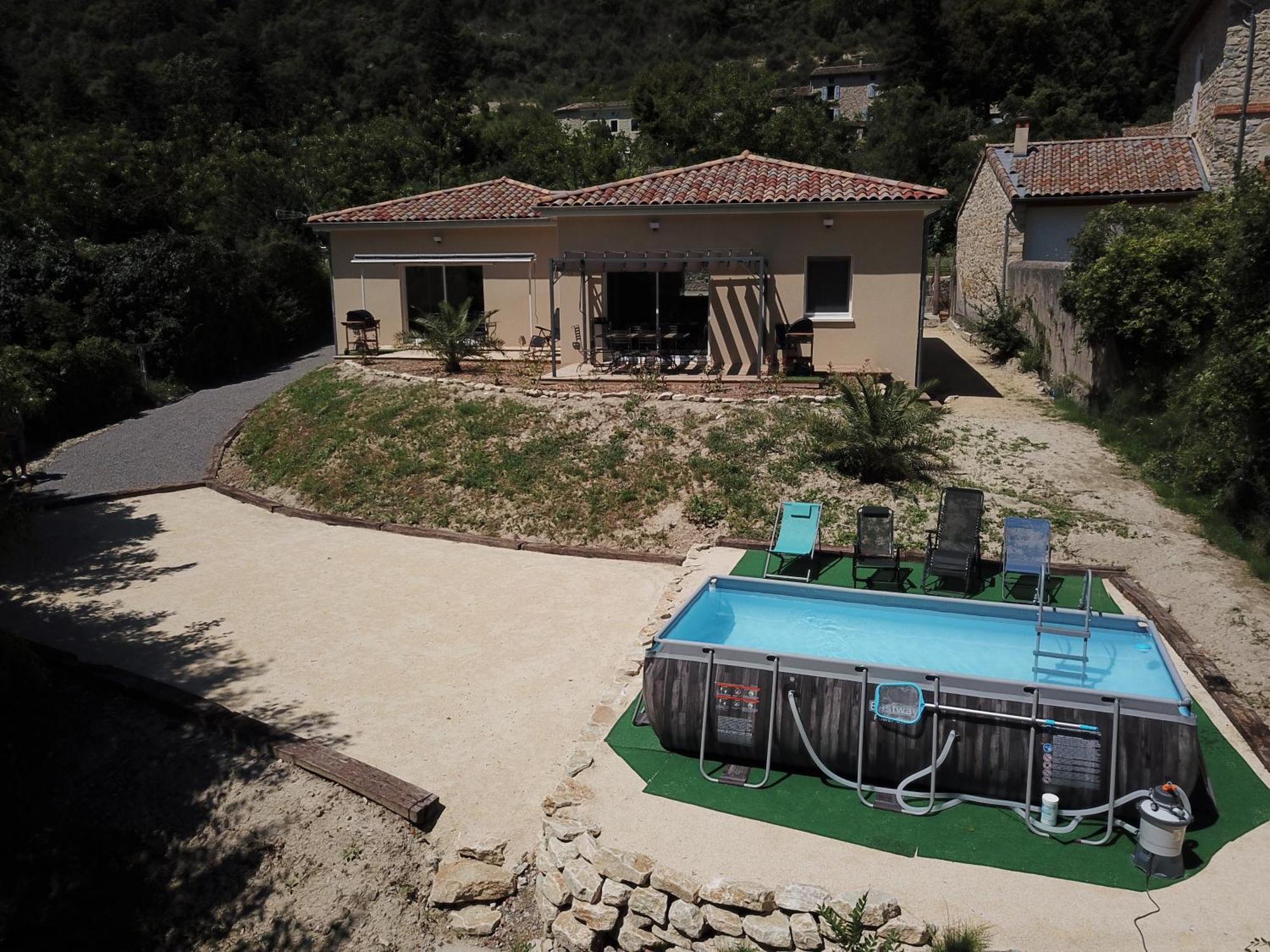 Gite Le Chaudron 1 A 7Pers Avec Piscine Montclar-sur-Gervanne Exterior foto